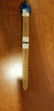 Le Vian Genuine Leather White watch band 14 mm. - Diamonds Sapphires Rubies Emeralds