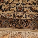 Vintage Oriental Rug Runner 100% Wool Hand Knotted Cream 2-7 x 7-11