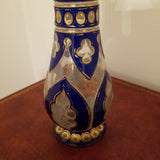 Antique Moser Overlay Bohemian Glass Triple