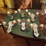Set Of 6 Antique French Mirrored Sconces