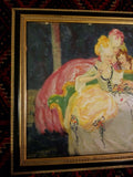 Pair Of Signed Framed French Themed Paintings