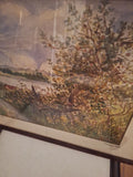 Antique American Signed WC Painting - Diamonds Sapphires Rubies Emeralds