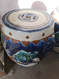 Matching Pair Of Vintage Porcelain Chinese Garden Seats