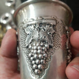 kiddush cup sterling silver 925 made in Israel at independence - Diamonds Sapphires Rubies Emeralds