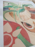 Mid century Modern Abstract Surrealist Watercolor Painting #97508