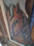 vintage Fernando Botero style oil painting fat boy Signed By Agnelo Miccoli