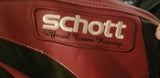 Authentic SCHOTT Motorcycle Biker Racing Leather Jacket. Size 6XL - Diamonds Sapphires Rubies Emeralds