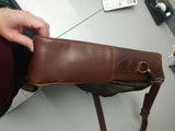 Fivax Leather Messenger Bag - Diamonds Sapphires Rubies Emeralds