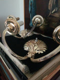 Pair of Mid century Modern Hollywood Glamor Shell Sconces