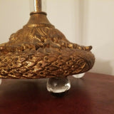 Vintage French Bagues Style Table lamp Beaded Glass
