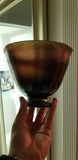 Vintage Art Glass Tiffany Style Bowl - Diamonds Sapphires Rubies Emeralds
