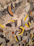 Mid Century Modern 1950's Abstract Painting Signed