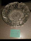 3 Crystal Ashtrays Possibly Bohemian