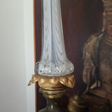 Antique Louis XV Bronze Murano Lamp