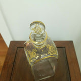 A Vintage Baccarat Gold Painted Bottle
