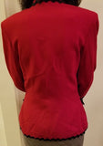 Bergdorf Goodman on the Plaza New York women's blazer Size 8 Made in USA - Diamonds Sapphires Rubies Emeralds