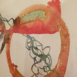 Vintage Abstract Painting W.cw Mid Century