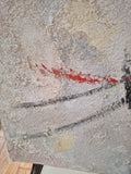 Vintage Modernist Abstract Painting Important