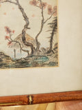 Pair Of Antique chinese paintings signed oriental Asian art