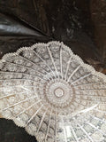 Bohemian Crystal Centerpiece 17.5" X 8.5"