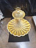 Double Plated Candy Dish Made In Italy One Plate Is 10" The Other Is 5.5"