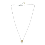 Awe Inspiring 14K Yellow Diamond Necklace Pendant with White Diamonds - Diamonds Sapphires Rubies Emeralds