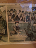1900 Puck Lithograph of "Puck Proposes That The Country Post Offices Be Given To