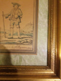 Framed Engraving by J.G. de Sainte Sauveur and Labrousse Paysan de L'Angoumois