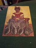 Vintage Diego Rivera 1935 Print Signed On Back #9508