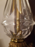 Antique Baccarat unmarked Hollywood Regency Glamour Gilt Bronze Lamp Signed 3508 - Diamonds Sapphires Rubies Emeralds