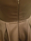 Brown Satin Dress