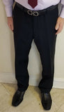 Joseph Bach Slim Fit Black Suit 100% SuperFine Australian Wool Size 42 (32waist)