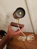 Rare Mid century Modern Jacques Adnet Attributed Leather Lights