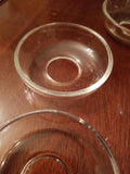 Set Of 12 Clear Murano Bobeches - Diamonds Sapphires Rubies Emeralds