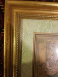 Framed Engraving by J.G. de Sainte Sauveur and Labrousse Homme Femme et Enfantr
