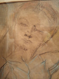 Antique Nude Erotic Painting Girl M Brianchon