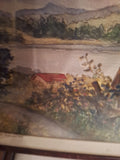 Antique American Signed WC Painting - Diamonds Sapphires Rubies Emeralds