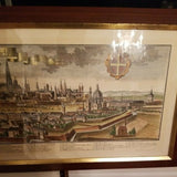 Vienna Austria 1740 Copper Etching Johann Friedrich Probst
