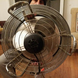 Rare Vintage 1950's Patton Air Circulator Footstool Fan - Diamonds Sapphires Rubies Emeralds