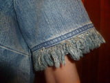 Michael Kors Lady's Denim 100% Cotton Size Small Top - Diamonds Sapphires Rubies Emeralds