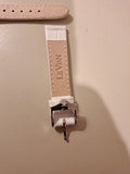 LE VIAN (LeVian) GENUINE LEATHER 14 MM WATCH STRAP ZAS 197 White  MISSING LUGS!! - Diamonds Sapphires Rubies Emeralds