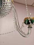 Czechoslovakian 1950 Overlay 12 Light Chandelier