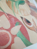Mid century Modern Abstract Surrealist Watercolor Painting #97508