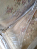 Antique Love Seat 61" Long Embroidered