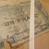 Antique Trompe L'oeil Collage Painting Art Currency