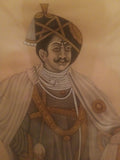 Antique Maharaja Noble Drawing Painting Collection