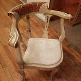 Antique Paint Decorated Italian Corner Chair