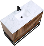 BemmaTerra Brown 48" Vanity With Top And Sink