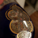 Antique Moser Overlay Bohemian Glass Triple