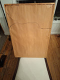 Vintage Mid Century Modern Surrealist Abstract Painting Under Glass